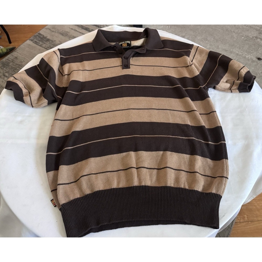 NWOT FB County Shirt Mens Knit Sweater Polo OG Charlie Brown Streetwear XL